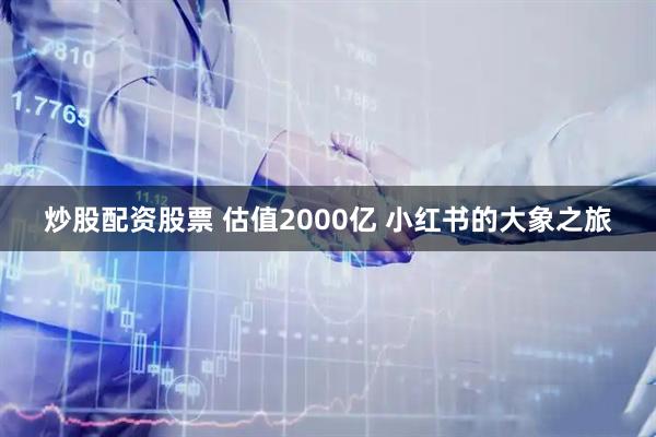 炒股配资股票 估值2000亿 小红书的大象之旅